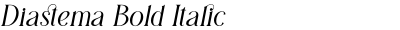 Diastema Bold Italic